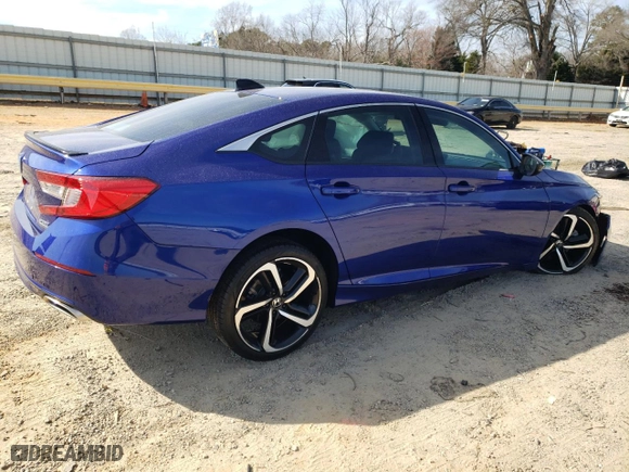 2022 Honda Accord Sedan Sport SE with VIN 1HGCV1F45NA097293, listed as a Copart auction lot 48908795 with 49,293 mi miles and Salvage Title. Bid and sale history available at carsss.com. Image 3.