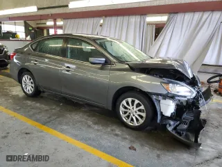 2019 Nissan Sentra SV with VIN 3N1AB7AP7KL612823, listed as a Copart auction lot 43204235 with 105,299 mi miles and Salvage Title. Bid and sale history available at carsss.com. Image 4.
