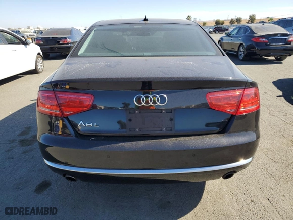 2014 Audi A8 L 3.0T with VIN WAURGAFD8EN008082, listed as a Copart auction lot 76841114 with 99,293 mi miles and Salvage Title. Bid and sale history available at carsss.com. Image 6.