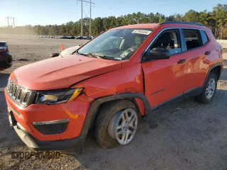 2021 Jeep Compass Sport with VIN 3C4NJDAB5MT591218, listed as a Copart auction lot 87364484 with 91,722 mi miles and Salvage Title. Bid and sale history available at DreamBid. Image 1.