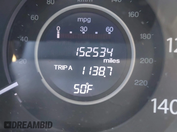 2013 Honda CR-V LX with VIN 2HKRM4H38DH616555, listed as a IAAI auction lot 41661369 with 152,534 mi miles and . Bid and sale history available at DreamBid. Image 16.