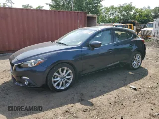 2016 Mazda 3 S Grand Touring with VIN JM1BM1N37G1332513, listed as a Copart auction lot 60492095 with 85,986 mi miles and Salvage title. Bid and sale history available at DreamBid. Image 1.