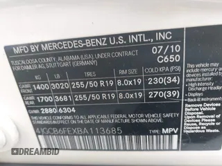 2011 Mercedes-Benz R 350 с VIN 4JGCB6FEXBA113685, выставлен на аукционе IAAI как лот 42437813 с пробегом 90 653 миль миль и . История ставок и продаж доступна на DreamBid. Изображение 9.