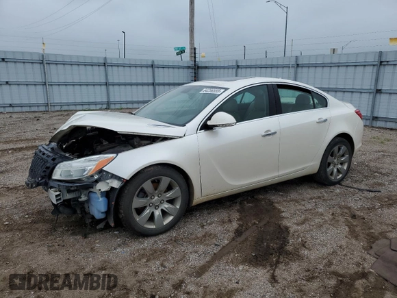 2013 Buick Regal Turbo Premium 1 with VIN 2G4GS5EV0D9247682, listed as a Copart auction lot 64256555 with Not provided miles and Salvage title. Bid and sale history available at DreamBid. Image 1.