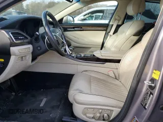 2018 Genesis G90 5.0L Ultimate with VIN KMHG54JH9JU049263, listed as a Copart auction lot 80871854 with 39,672 mi miles and Salvage Title. Bid and sale history available at carsss.com. Image 7.