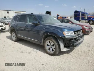 2018 Volkswagen Atlas SEL with VIN 1V2MR2CA4JC526735, listed as a Copart auction lot 48116255 with 121,838 mi miles and Salvage title. Bid and sale history available at DreamBid. Image 4.