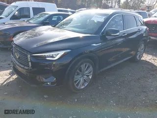 2021 Infiniti QX50 ESSENTIAL with VIN 3PCAJ5CA9MF100592, listed as a IAAI auction lot 41513164 with 10,388 mi miles. Bid and sale history available at carsss.com. Image 2.
