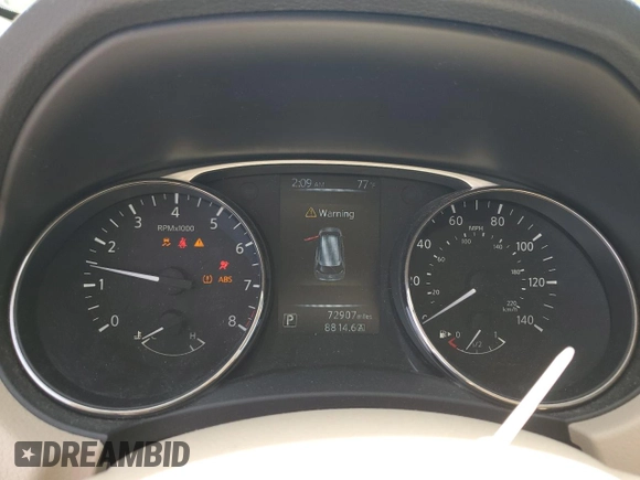 2015 Nissan Rogue SV with VIN KNMAT2MT9FP557680, listed as a Copart auction lot 53566195 with 72,907 mi miles and Salvage Title. Bid and sale history available at DreamBid. Image 9.