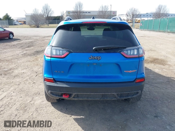 2021 Jeep Cherokee Trailhawk with VIN 1C4PJMBX4MD222987, listed as a IAAI auction lot 41771808 with 52,533 mi miles and . Bid and sale history available at DreamBid. Image 16.
