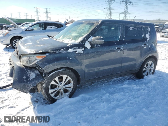 2014 Kia Soul + with VIN KNDJP3A54E7035358, listed as a Copart auction lot 44962255 with 120,578 mi miles and Salvage Title. Bid and sale history available at carsss.com. Image 1.