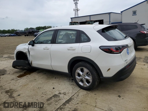 2023 Honda HR-V LX with VIN 3CZRZ2H33PM708851, listed as a Copart auction lot 58376165 with 21,078 mi miles and Salvage title. Bid and sale history available at DreamBid. Image 2.