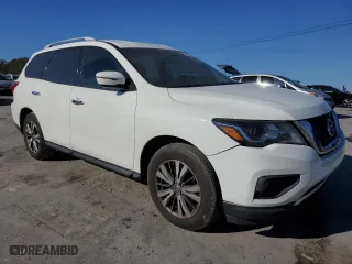 2017 Nissan Pathfinder SV with VIN 5N1DR2MN2HC664301, listed as a Copart auction lot 76386744 with 203,118 mi miles and Salvage Title. Bid and sale history available at carsss.com. Image 4.