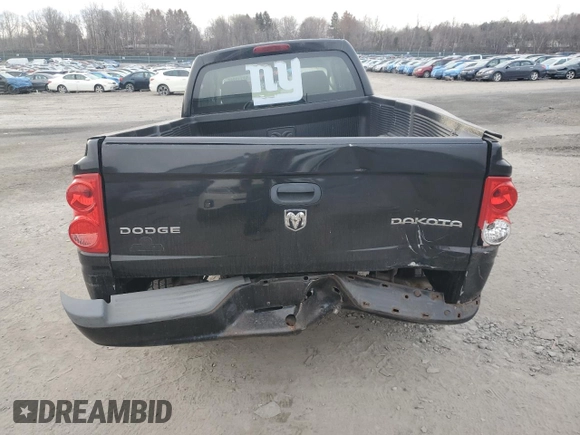 2010 Dodge Dakota with VIN 1D7CW2BK3AS110848, listed as a Copart auction lot 52712865 with 79,742 mi miles and Salvage title. Bid and sale history available at DreamBid. Image 6.