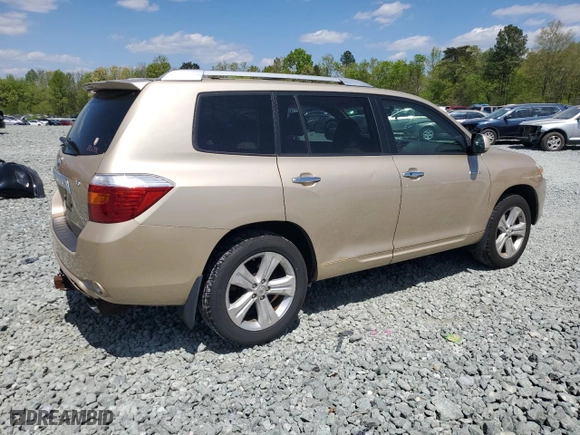 2008 Toyota Highlander Limited with VIN JTEES42A082079968, listed as a Copart auction lot 52254905 with 168,559 mi miles and Clean Title. Bid and sale history available at carsss.com. Image 3.