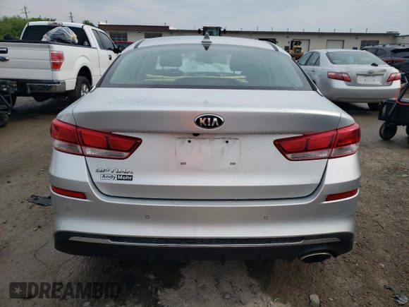 2019 Kia Optima LX with VIN 5XXGT4L30KG360938, listed as a Copart auction lot 58866575 with Not provided miles and Salvage title. Bid and sale history available at DreamBid. Image 6.