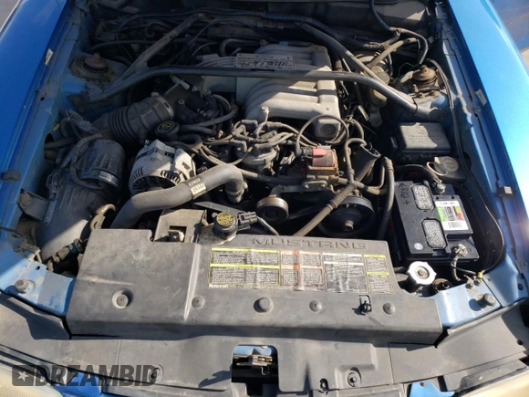 1995 Ford Mustang GT with VIN 1FALP42T1SF201743, listed as a Copart auction lot 49738905 with 187,644 mi miles and Salvage title. Bid and sale history available at DreamBid. Image 11.