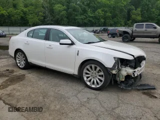 2010 Lincoln MKS with VIN 1LNHL9DR5AG615350, listed as a Copart auction lot 53048495 with 217,863 mi miles and Salvage Title. Bid and sale history available at DreamBid. Image 4.