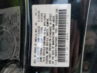 2013 Honda Accord LX z VIN 1HGCR2F37DA229860, wystawiony jako Copart lot #56494985 z przebiegiem 139 409 mil mil oraz Szkoda całkowita • Salvage title. Historia ofert i sprzedaży dostępna na DreamBid. Obrazek 12.