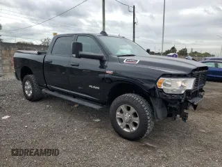 2022 Ram 2500 Big Horn with VIN 3C6UR5DJ3NG191592, listed as a Copart auction lot 88253145 with 37,284 mi miles and Salvage Title. Bid and sale history available at carsss.com. Image 4.