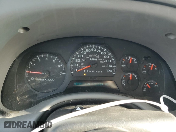 2006 Chevrolet TrailBlazer LS with VIN 1GNDT13S962174360, listed as a Copart auction lot 51374335 with 211,184 mi miles and Salvage Title. Bid and sale history available at DreamBid. Image 9.