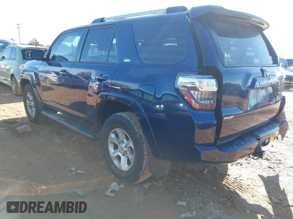 2020 Toyota 4Runner SR5 with VIN JTEBU5JR8L5777990, listed as a IAAI auction lot 41582185 with 37,862 mi miles and . Bid and sale history available at DreamBid. Image 3.