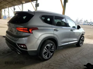 2020 Hyundai Santa Fe SEL with VIN 5NMS3CAA2LH245556, listed as a Copart auction lot 43567925 with 44,670 mi miles and Salvage Title. Bid and sale history available at carsss.com. Image 3.