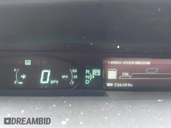 2010 Toyota Prius II with VIN JTDKN3DU8A0226653, listed as a IAAI auction lot 42074156 with 236,589 mi miles. Bid and sale history available at carsss.com. Image 7.