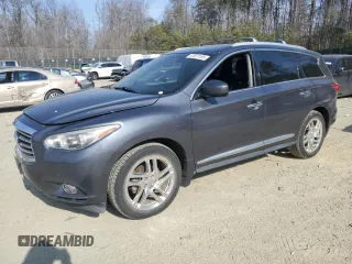 2013 Infiniti JX35 with VIN 5N1AL0MM6DC302935, listed as a Copart auction lot 47527185 with 206,652 mi miles and Clean Title. Bid and sale history available at carsss.com. Image 1.