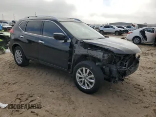2017 Nissan Rogue SV with VIN JN8AT2MT3HW402720, listed as a Copart auction lot 46902295 with 147,460 mi miles and Salvage Title. Bid and sale history available at carsss.com. Image 4.