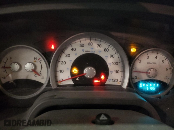 2005 Dodge Dakota SLT with VIN 1D7HW42N95S212320, listed as a Copart auction lot 44769025 with 115,195 mi miles and Non Repairable. Bid and sale history available at DreamBid. Image 9.