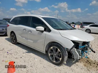 2022 Honda Odyssey Elite с VIN 5FNRL6H99NB057388, выставлен на аукционе Copart как лот 58220605 с пробегом 34 469 миль миль и Списание • Salvage title. История ставок и продаж доступна на DreamBid. Изображение 4.