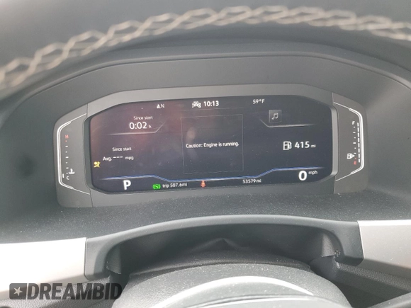 2022 Volkswagen Atlas SE with VIN 1V2JP2CA2NC560333, listed as a Copart auction lot 83324074 with 53,579 mi miles and Salvage title. Bid and sale history available at DreamBid. Image 9.