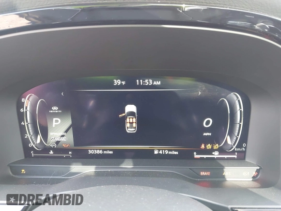 2023 Infiniti QX60 Luxe with VIN 5N1DL1FR5PC359109, listed as a IAAI auction lot 41236821 with 30,386 mi miles and . Bid and sale history available at DreamBid. Image 7.