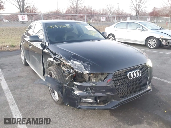 2013 Audi A4 2.0T Prestige with VIN WAUKFAFL9DN015049, listed as a IAAI auction lot 40975645 with 104,407 mi miles. Bid and sale history available at carsss.com. Image 6.