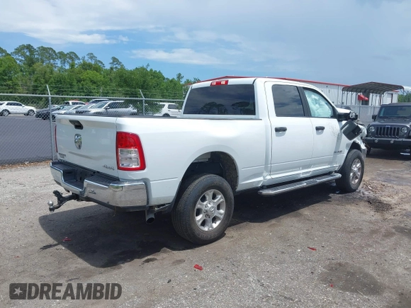 2024 Ram 2500 Big Horn with VIN 3C6UR5DJ9RG364926, listed as a IAAI auction lot 42492882 with 19,137 mi miles and . Bid and sale history available at DreamBid. Image 4.