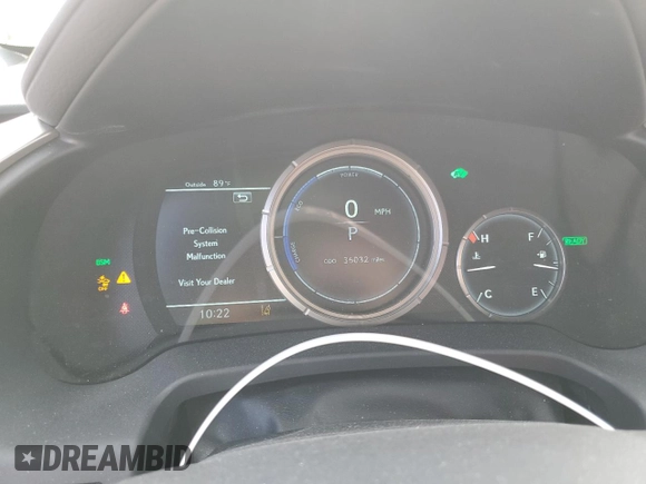 2020 Lexus RX 450h F Sport Performance with VIN 2T2YGMDA1LC043924, listed as a Copart auction lot 58921455 with 36,032 mi miles and Salvage title. Bid and sale history available at DreamBid. Image 9.