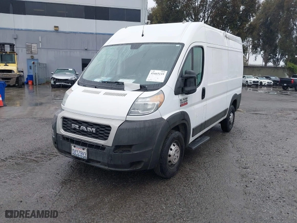 2019 Ram ProMaster Cargo Van with VIN 3C6TRVBG0KE516743, listed as a IAAI auction lot 41665119 with 210,606 mi miles. Bid and sale history available at carsss.com. Image 23.