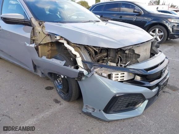 2019 Honda Civic Hatchback LX with VIN SHHFK7H30KU422168, listed as a IAAI auction lot 41742151 with 57,205 mi miles. Bid and sale history available at carsss.com. Image 6.
