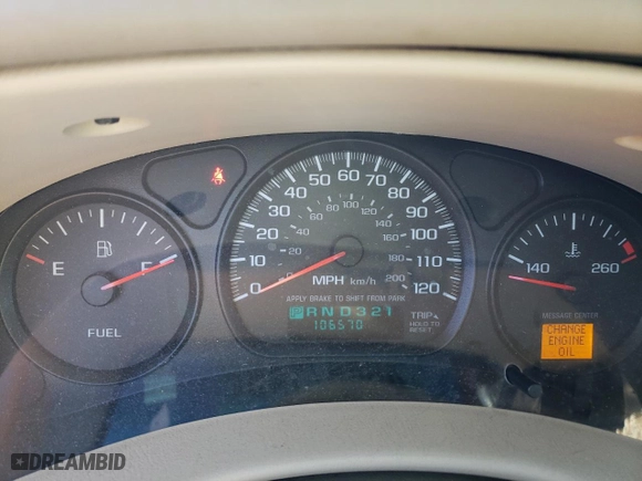 2003 Chevrolet Impala with VIN 2G1WF52E039125565, listed as a Copart auction lot 46087145 with 106,570 mi miles and Non Repairable. Bid and sale history available at carsss.com. Image 9.