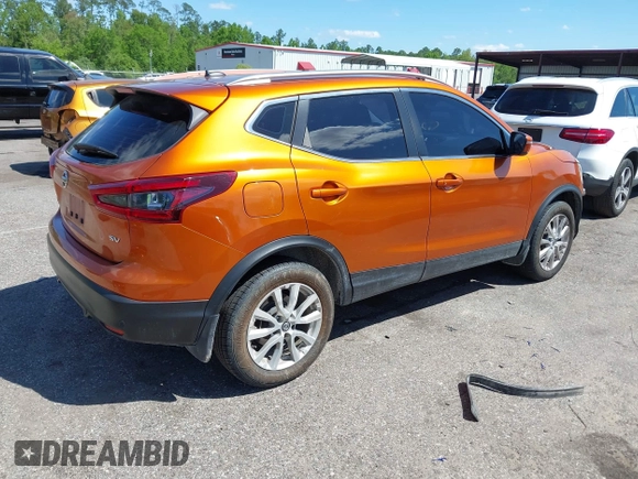 2020 Nissan Rogue Sport SV with VIN JN1BJ1CV2LW277014, listed as a IAAI auction lot 41974067 with 122,942 mi miles. Bid and sale history available at carsss.com. Image 4.