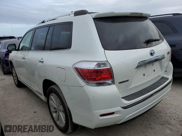 2013 Toyota Highlander Hybrid Limited with VIN JTEDC3EH1D2011958, listed as a Copart auction lot 76441614 with 63,033 mi miles and Salvage Title. Bid and sale history available at carsss.com. Image 2.