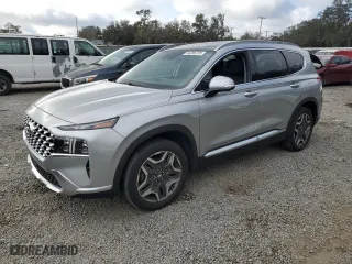 2021 Hyundai Santa Fe Limited with VIN 5NMS44AL5MH334933, listed as a Copart auction lot 44206735 with 34,244 mi miles and Salvage Title. Bid and sale history available at carsss.com. Image 1.