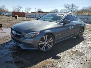2017 Mercedes-Benz C C 300 with VIN WDDWJ4JBXHF400662, listed as a Copart auction lot 48013025 with 118,623 mi miles and Clean Title. Bid and sale history available at carsss.com. Image 1.