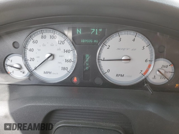 2007 Chrysler 300 C SRT8 with VIN 2C3LA73W17H884642, listed as a Copart auction lot 50253175 with 189,585 mi miles and Salvage Title. Bid and sale history available at carsss.com. Image 9.