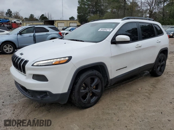 2018 Jeep Cherokee Latitude with VIN 1C4PJLCBXJD554084, listed as a Copart auction lot 84484274 with 133,937 mi miles and Salvage Title. Bid and sale history available at DreamBid. Image 1.
