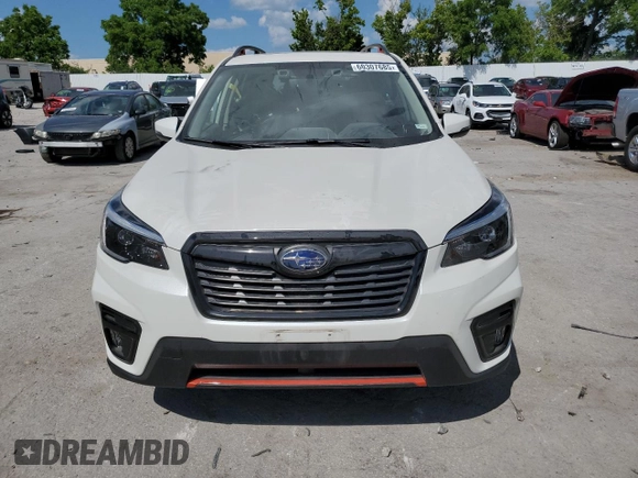 2021 Subaru Forester Special Sports with VIN JF2SKARC0MH572586, listed as a Copart auction lot 60307685 with 33,896 mi miles and Salvage title. Bid and sale history available at DreamBid. Image 5.