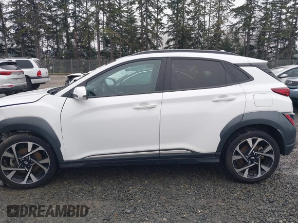 2022 Hyundai Kona Limited with VIN KM8K5CA3XNU811739, listed as a IAAI auction lot 41271588 with 50,007 mi miles and . Bid and sale history available at DreamBid. Image 15.