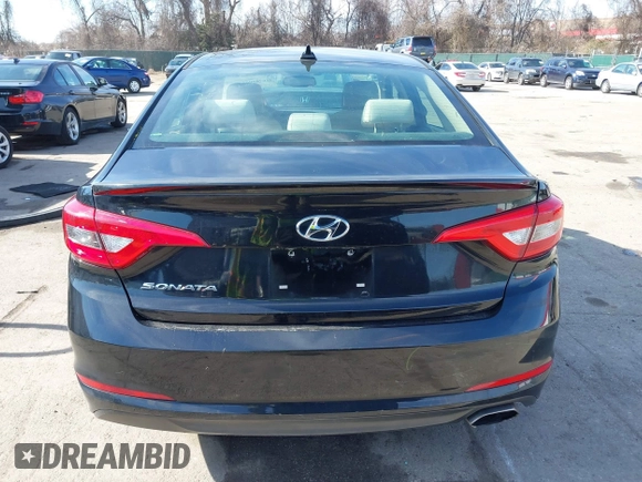 2015 Hyundai Sonata 2.4L SE with VIN 5NPE24AF8FH231881, listed as a IAAI auction lot 41678506 with 74,261 mi miles. Bid and sale history available at carsss.com. Image 16.