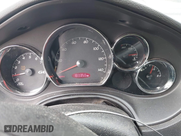 2008 Pontiac G6 with VIN 1G2ZG57N584104672, listed as a IAAI auction lot 41860291 with 183,358 mi miles. Bid and sale history available at carsss.com. Image 7.