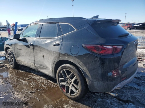 2020 Chevrolet Blazer LT with VIN 3GNKBJRS7LS622290, listed as a Copart auction lot 46069355 with 13,077 mi miles and Salvage Title. Bid and sale history available at carsss.com. Image 2.